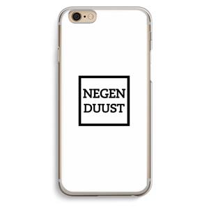 CaseCompany Negenduust vierkant: iPhone 6 / 6S Transparant Hoesje