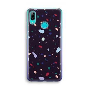 CaseCompany Dark Rounded Terrazzo: Huawei P Smart (2019) Transparant Hoesje