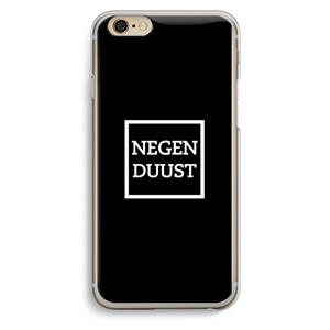 CaseCompany Negenduust black: iPhone 6 / 6S Transparant Hoesje