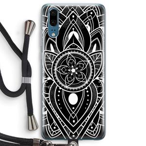 CaseCompany It's Complicated: Huawei P20 Transparant Hoesje met koord