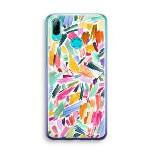 CaseCompany Watercolor Brushstrokes: Huawei P Smart (2019) Transparant Hoesje