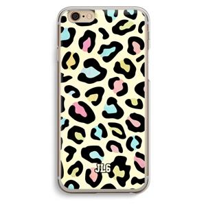 CaseCompany Leopard pattern: iPhone 6 / 6S Transparant Hoesje