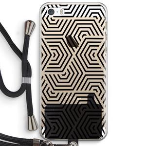 CaseCompany Magic pattern: iPhone 5 / 5S / SE Transparant Hoesje met koord