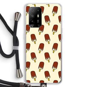 CaseCompany Yummy: Oppo A95 5G Transparant Hoesje met koord