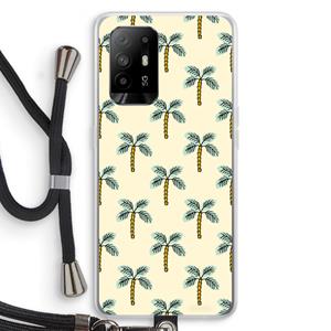 CaseCompany Paradise: Oppo A95 5G Transparant Hoesje met koord