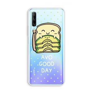CaseCompany Avo Good Day: Huawei P Smart Pro Transparant Hoesje