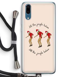 CaseCompany Jingle Ladies: Huawei P20 Transparant Hoesje met koord
