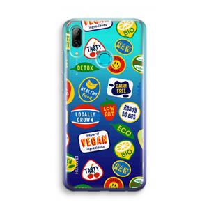 CaseCompany Fruitsticker: Huawei P Smart (2019) Transparant Hoesje