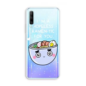 CaseCompany I'm A Hopeless Ramen-Tic For You: Huawei P Smart Pro Transparant Hoesje