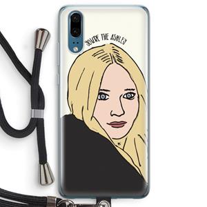 CaseCompany Ashley: Huawei P20 Transparant Hoesje met koord