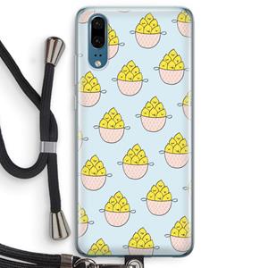 CaseCompany Citroenen: Huawei P20 Transparant Hoesje met koord
