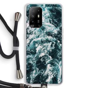 CaseCompany Zee golf: Oppo A95 5G Transparant Hoesje met koord