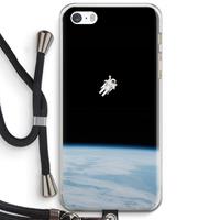 CaseCompany Alone in Space: iPhone 5 / 5S / SE Transparant Hoesje met koord