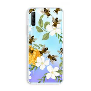 CaseCompany No flowers without bees: Huawei P Smart Pro Transparant Hoesje