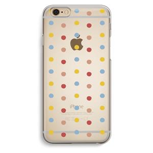 CaseCompany Bollen: iPhone 6 / 6S Transparant Hoesje