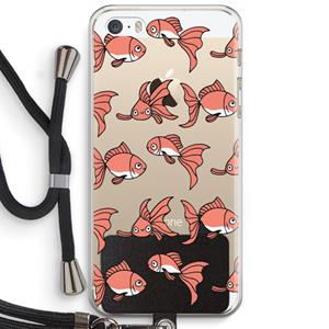 CaseCompany Blub: iPhone 5 / 5S / SE Transparant Hoesje met koord