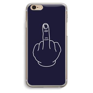 CaseCompany F**k U: iPhone 6 / 6S Transparant Hoesje