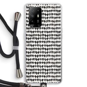 CaseCompany Crazy shapes: Oppo A95 5G Transparant Hoesje met koord