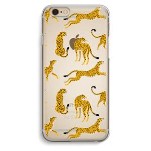 CaseCompany Luipaard: iPhone 6 / 6S Transparant Hoesje