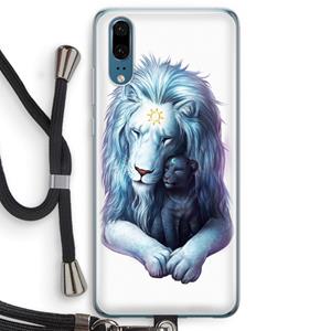 CaseCompany Child Of Light: Huawei P20 Transparant Hoesje met koord