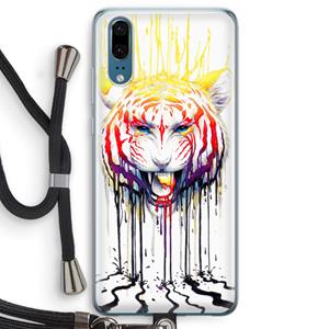 CaseCompany Fading: Huawei P20 Transparant Hoesje met koord