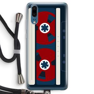 CaseCompany Here's your tape: Huawei P20 Transparant Hoesje met koord