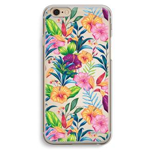 CaseCompany Tropisch 2: iPhone 6 / 6S Transparant Hoesje