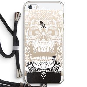 CaseCompany Seek & Destroy: iPhone 5 / 5S / SE Transparant Hoesje met koord