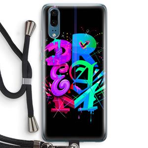 CaseCompany Dream: Huawei P20 Transparant Hoesje met koord