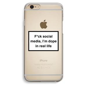 CaseCompany I'm dope: iPhone 6 / 6S Transparant Hoesje