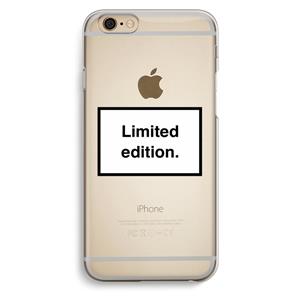 CaseCompany Limited edition: iPhone 6 / 6S Transparant Hoesje
