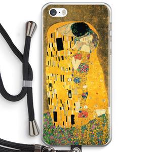 CaseCompany Der Kuss: iPhone 5 / 5S / SE Transparant Hoesje met koord