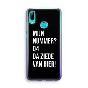 CaseCompany Da ziede van hier - Zwart: Huawei P Smart (2019) Transparant Hoesje