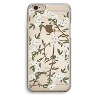 CaseCompany Blossoming spring: iPhone 6 / 6S Transparant Hoesje