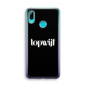 CaseCompany Topwijf Zwart: Huawei P Smart (2019) Transparant Hoesje