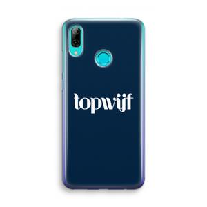 CaseCompany Topwijf Navy: Huawei P Smart (2019) Transparant Hoesje