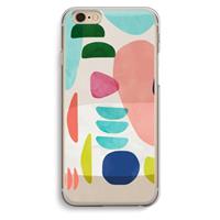 CaseCompany Bold Rounded Shapes: iPhone 6 / 6S Transparant Hoesje