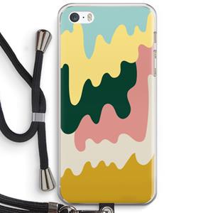 CaseCompany Baar B: iPhone 5 / 5S / SE Transparant Hoesje met koord