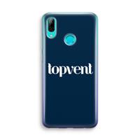 CaseCompany Topvent Navy: Huawei P Smart (2019) Transparant Hoesje