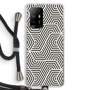 CaseCompany Magic pattern: Oppo A95 5G Transparant Hoesje met koord