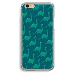 CaseCompany Diplodocus: iPhone 6 / 6S Transparant Hoesje