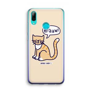 CaseCompany Miauw: Huawei P Smart (2019) Transparant Hoesje