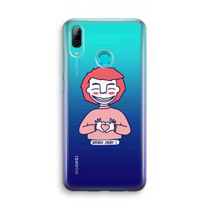 CaseCompany Hartje: Huawei P Smart (2019) Transparant Hoesje