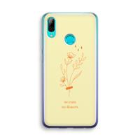 CaseCompany No rain no flowers: Huawei P Smart (2019) Transparant Hoesje