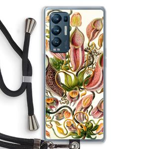CaseCompany Haeckel Nepenthaceae: Oppo Find X3 Neo Transparant Hoesje met koord