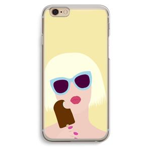 CaseCompany Ice cream: iPhone 6 / 6S Transparant Hoesje