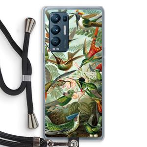 CaseCompany Haeckel Trochilidae: Oppo Find X3 Neo Transparant Hoesje met koord