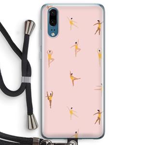 CaseCompany Dans #2: Huawei P20 Transparant Hoesje met koord