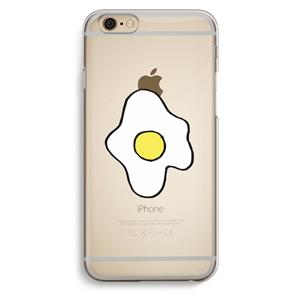 CaseCompany Spiegelei: iPhone 6 / 6S Transparant Hoesje