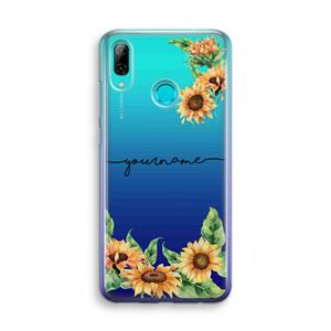 CaseCompany Zonnebloemen: Huawei P Smart (2019) Transparant Hoesje